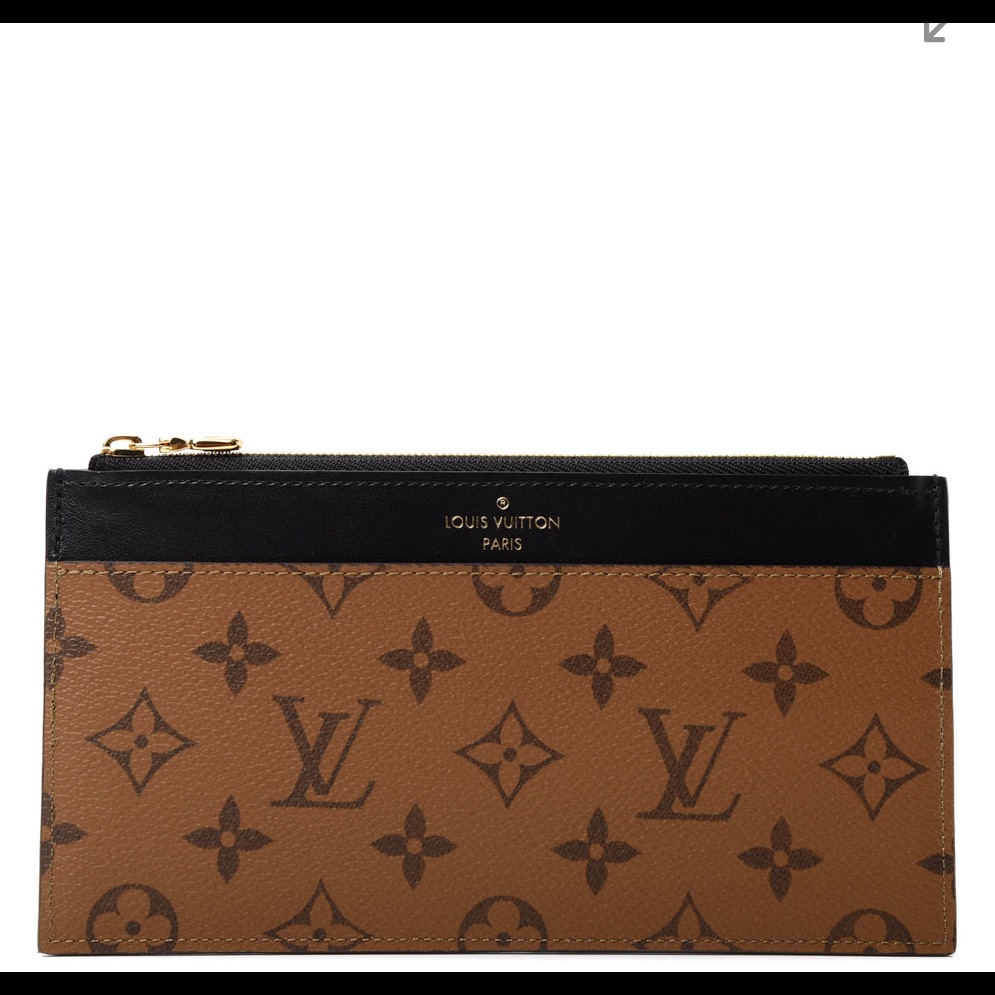 New Louis Vuitton Slim Purse Monogram Reverse